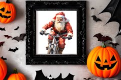 Watercolor Santa Claus Sublimation Clipart, Santa PNG Product Image 2