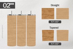 Burlap Texture Tumbler Wrap| Tumbler Sublimation Wrap Product Image 1