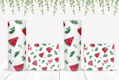 Watercolor Watermelon Tumbler, Fruits Tumbler Sublimation Product Image 2
