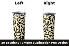 Bold Flowers Seamless Pattern 20 oz Tumbler Sublimation PNG Product Image 2