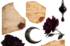 Gothic Burgundy, Dark Academia Digital Papes Product Image 5