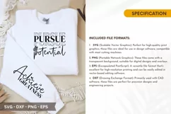 Pursue potential SVG - Mother's Day Sleeve T shirt Design Product Image 2