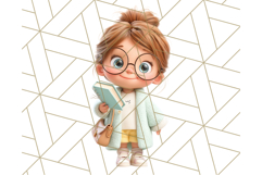 Kawaii City Girl PNG Clipart, Soft Dreamy Style Clip Art Product Image 2