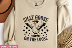 SILLY GOOSE ON THE LOOSE PNG, Vintage Silly Goose Sublimatio Product Image 2