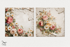 Vintage flowers digital paper Product Image 2