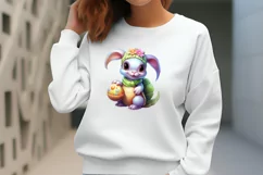 Adorable Animal Bunny Clipart, Watercolor Clipart Product Image 2