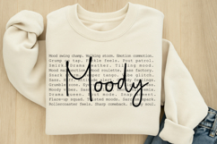 Moody words SVG Product Image 1