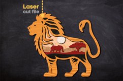 Lion SVG Laser cut file for Glowforge Product Image 2