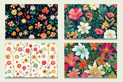 Festive Flowers Garden Cutting Boards sublimation Design Product Image 2