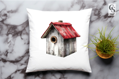 Rustic Birdhouse Clipart PNG Product Image 2