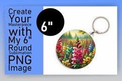 Lovely Round Design for Sublimation , Flower Product Image 1