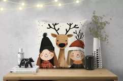 Cozy Christmas Family Pillowcase, Santa Claus Pillow Case Product Image 2