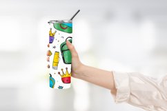 School Time Seamless Pattern Tumbler Wrap Design Product Image 2