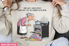 Some days I amaze myself PNG, Funny Grandma Sublimation Product Image 1
