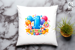 First Birthday Party Clipart PNG Product Image 2