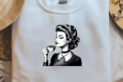 Retro Girl Quotes I am only talking to my dog today png Product Image 2