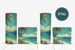 Summer Tumbler Sublimation, Tropical Tumbler Wrap Designs Product Image 2