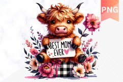 Best Mom Ever Sublimation - Mother&#039;s Day Clipart PNG Design Product Image 1