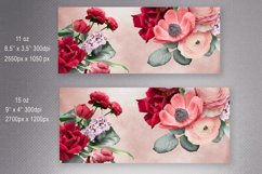Flowers Mug Wrap | Floral Mug Sublimation 11oz &amp; 15 oz Product Image 2