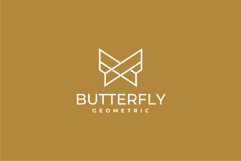 Butterfly Geometric Logo Design Vector Template Product Image 2