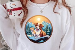 3D Christmas Dog Ornaments Engraved Bundle, 3D Dog Christmas Product Image 2