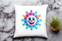 Cute Snowflake Clipart Sublimation PNG Product Image 2
