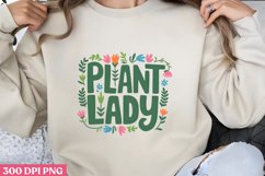 Plant lady PNG, Gardening Sublimation PNG Product Image 3