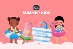 Cute Kids Summer Clipart Product Image 2
