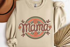 Mama PNG, Vintage Flowers Sublimation PNG Product Image 3