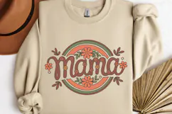 Mama PNG, Vintage Flowers Sublimation PNG Product Image 3