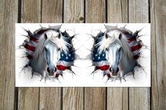 Horse &amp; wall | Mug Sublimation design bundle, PNG Product Image 2