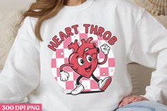 Heart throb PNG,Cute Kids Valentines Day Retro PNG Product Image 1