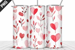 Lovely Hearts Tumbler Design | Valentine's Day Tumbler Wrap Product Image 3
