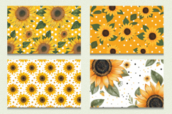 Sunflowers &amp; Polka Dots Cutting Boards sublimation Design Product Image 2