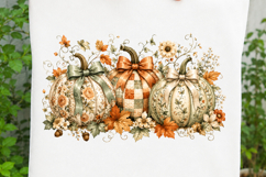 Spooky Season Pumpkin Floral Halloween SVG Product Image 3