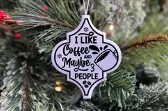 I like coffee and maybe 3 people SVG, Christmas SVG Product Image 2