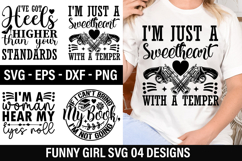Funny Girl SVG Design - If I Can&#039;t Bring My Book I m Not Product Image 1
