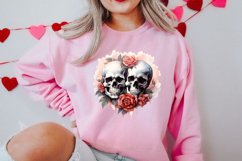 Valentines Day Skull Clipart, Christmas Clipart Product Image 2