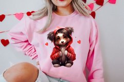 Cute Valentine Dog Clipart, Valentines Day Dog Clipart Product Image 2