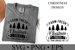 Farm Fresh Christmas Trees Svg | Christmas svg | Shirt Svg Product Image 1