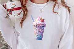 Pastel Christmas Coffee Cup Sublimation, Christmas Clipart Product Image 2