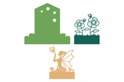 Flower and Fairy Playing with Butterfly 3D Pop Up Box Product Image 2