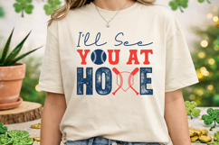 I'll See You at Home Plate SVG | Baseball T-Shirt Product Image 2