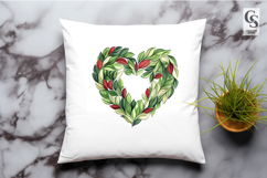 Botanical Leaf Heart Bookmark Sublimation Product Image 3