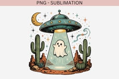 UFO ghost png design for T-shirts Product Image 2