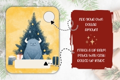 Cute Christmas Monster Money Card, Christmas Tree Gift Card Product Image 2