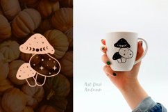 Mushroom SVG, Magic mushroom Svg, Witchy svg, Celestial svg Product Image 4