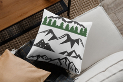 Mountain Silhouette Bundle Three Size Embroidery Design Product Image 2