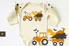 Halloween Dinosaur SVG - Monster Truck SVG, Hocus Pocus SVG Product Image 2