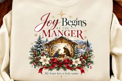4 Christian Christmas PNG Designs, 4 Christian Inspirational Product Image 2